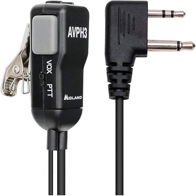 Midland AVPH4 Ear-Clip Headsets GMRS Radios (6-Pack)