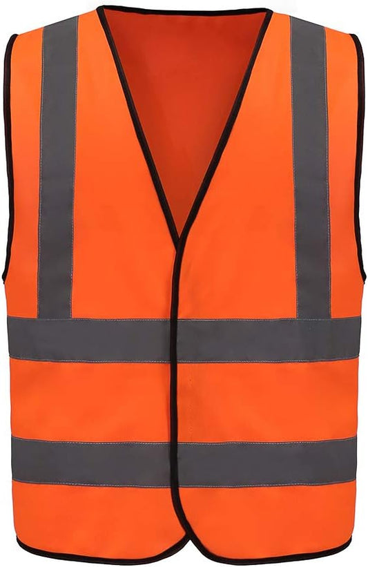 AYKRM 12 colour High visibility viz vest hi vis viz reflective work construction safety vest (XS-8XL)