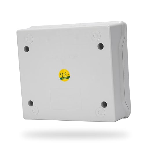Mollom 9 Way Power Distribution Box with Bus Bars and Din Rail for Miniature Circuit Breaker MCB, Waterproof IP66.Padlock Available for Indoor and Outdoor Use