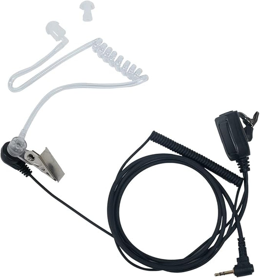 Walkie Talkie Earpiece with mic Acoustic Tube Earpiece Compatible with Motorola Talkabout MH230R T200 T260 MR350R MT350R MS350R 2 Way Radio 10 Pack