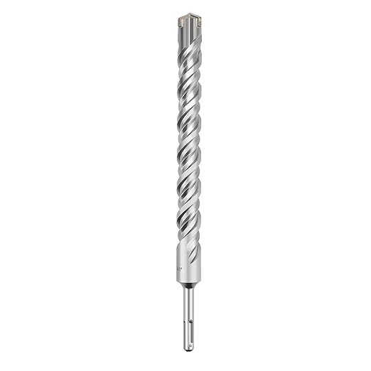1 in x 14.2 in (25 x 360mm) SDS Plus Rotary Hammer Drill Bit, Concrete Drill Bit for Concrete, Brick, Cement and Stone, Length (Length : 360mm / 14.2 inch, 1 inch （ 25mm)