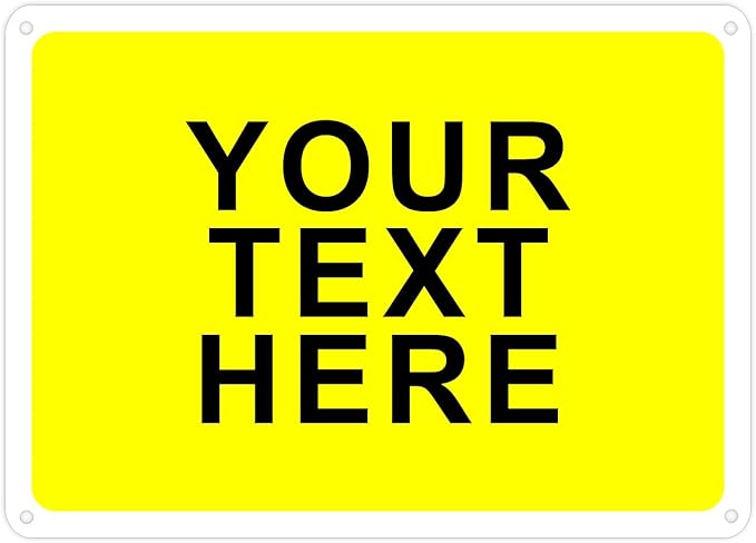 Custom Signs Outdoor Metal for Home Office Business Decor | Personalized, Door, Porch, Delivery. For Outside Or Inside Use. Are UV Resistant .040 Solid Aluminum. avgrafx