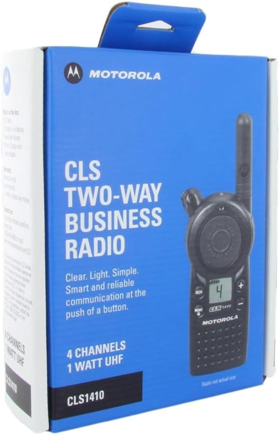 Motorola Solutions CLS1410 10-Pack Two-Way Radio Analog 4 Channels UHF 459.5-469.5MHz