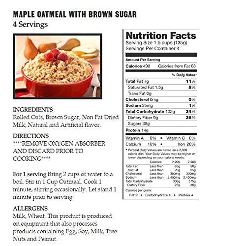 Legacy Food Storage 36 Serving Emergency Food Supply Box, Shelf Stable Breakfast Lunch & Dinner, 14,360 Total Calories, Freeze Dried Survival Meals for MRE Camping, Hiking, Prepping