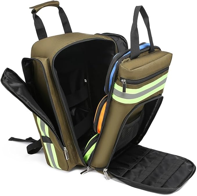 Medical Bag Empty First Aid Backpack, Medicine Mag Empty Emergency Bag,Medical Bag Organizer，Emergency Medical Backpack,First Aid Backpack, Medicine Mag (Bag Only)