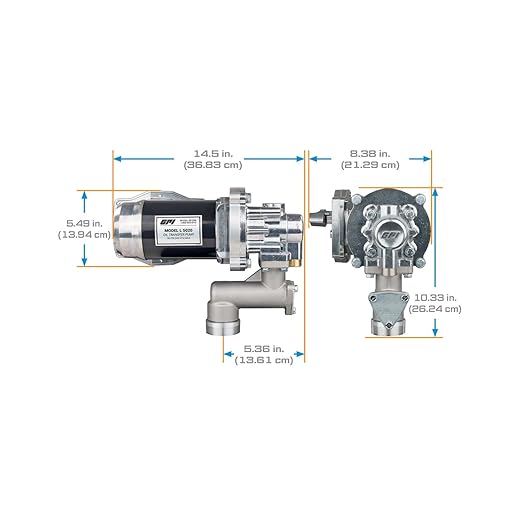 GPI - L5020 Heavy Duty Oil Transfer Pump, 20 QPM/5 GPM, 12 Volt (142100-04)