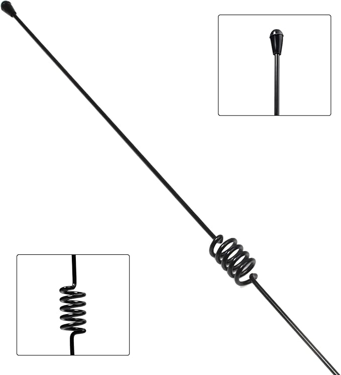 TWAYRDIO 17.7" GMRS Radio Antenna with NMO Connector, 462-467MHz GMRS Antenna for Motorola Midland Retevis Baofeng Mobile Transceiver, Requires NMO Mount