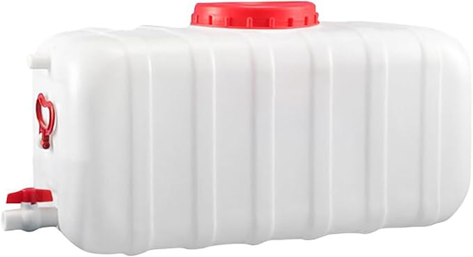 Portable Water Container with Tap, Heavy Duty Water Tank Plastic Water Storage Carrier 50L 80L 110L 200L Water Bucket Jug for Camping Outdoor Hiking Travel Emergency(Size:110L)