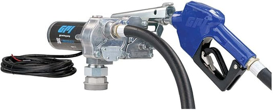 GPI - M-150 Series Fuel Transfer Pump, Automatic Shut-Off Nozzle, 15 GPM, 12 Volt (110000-100)
