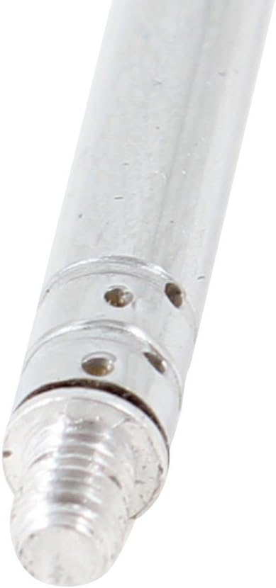 uxcell 4-Section Telescopic Antenna, 43cm Universal TV/FM Radio Antenna Replacement, 3mm Threaded Mouth, Silver