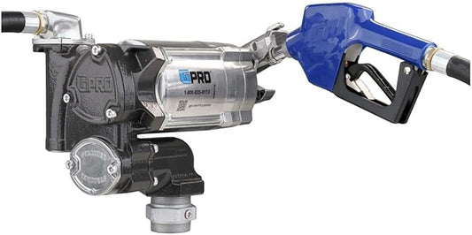 GPRO - V20 Series Fuel Transfer Pump, Automatic Shut-Off Nozzle, 3/4 Inch Outlet, 20 GPM, 115 Volt (171001-03)