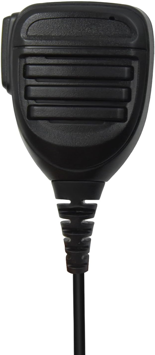 WODASEN Speaker Mic Walkie Talkie Handheld Microphone Shoulder Lapel Mics for GXT LXT GXT1000VP4 GXT1000 LXT500VP3 GXT1050VP4 LXT600 AVPH10 GMRS FRS X-Talker Radio (112-Black)