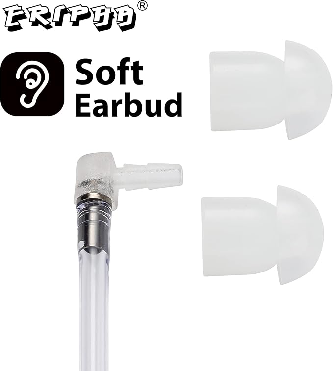 CP100d CP200 CLS1110 1410 Two Way Radio Earpiece Compatible with Motorola Walkie Talkie Reinforced Cable Acoustic Tube Headset with Mic PTT