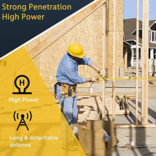 Retevis RT86 2 Way Radio Long Range with Earpiece, Professional Walkie Talkie High Power,Commercial Work Radio Bulk,Heavy Duty Two Way Radio Rechargeable, for Industry Construction Warehouse(10 Pack)