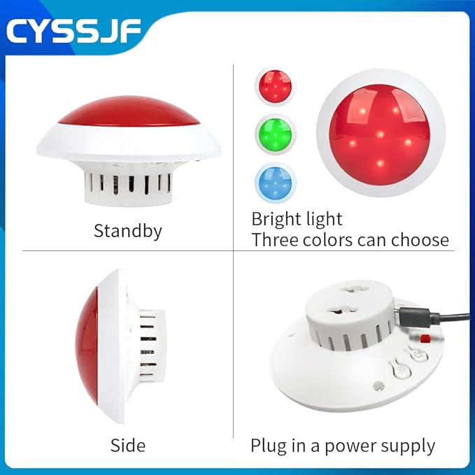 Wireless Caregiver Pager Watch Call Button Strobe Light System for Elderly Disabled Person Life Emergency Alert in Home Hospitals Nurse with 1 Call Light and 2 Wrist Panic Buttons