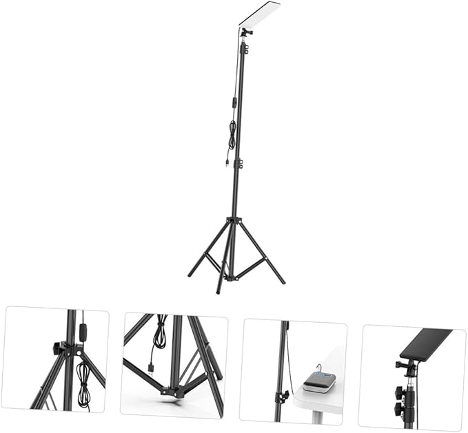 Led Camping Light Telescoping Tripod Stand Weatherproof Portable Work Light for Outdoor Activities Night Fishing and Emergency Repairs