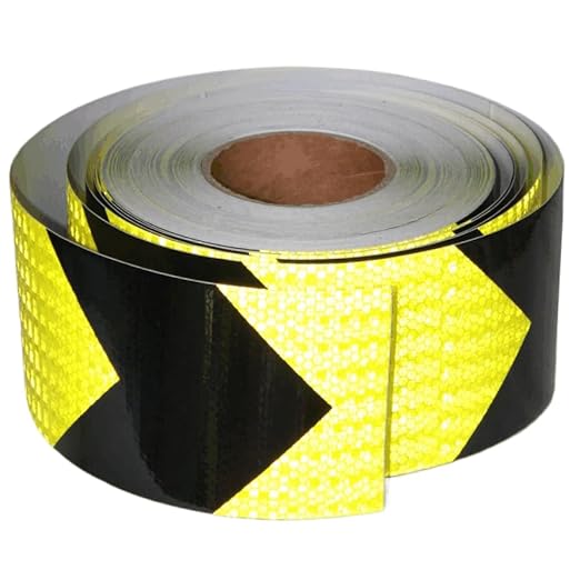 Industrial Reflective Tape 4 inch Wide for Truck, Outdoor Waterproof High Visibility Safety Warning Adhesive Strips (166 feet)