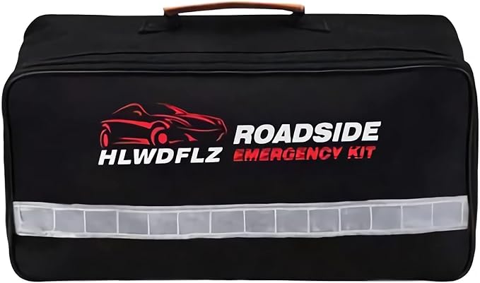 Car Roadside Emergency Kit,with13FT Jumper Cables,Winter Traveler Safety Emergency Kit with Blanket Shovel Triangle First Aid Kit for SUV RV