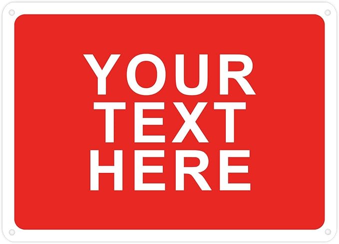 Custom Signs Outdoor Metal for Home Office Business Decor | Personalized, Door, Porch, Delivery. For Outside Or Inside Use. UV Resistant .040 Solid Aluminum. By avgrafx