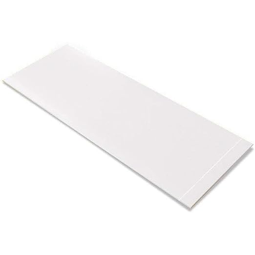 Mighty Line Floor Marking Tape Strips for Safety, Caution, Warning, Heavy-Duty, Peel and Stick, Adhesive, Industrial Quality, White, 4" by 10"
