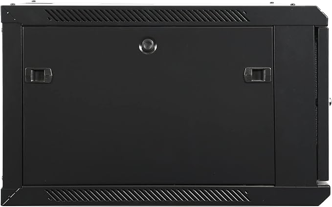 6U Professional Wall Mount Network Server Cabinet Enclosure 19-Inch Server Network Rack Mid-Depth Black