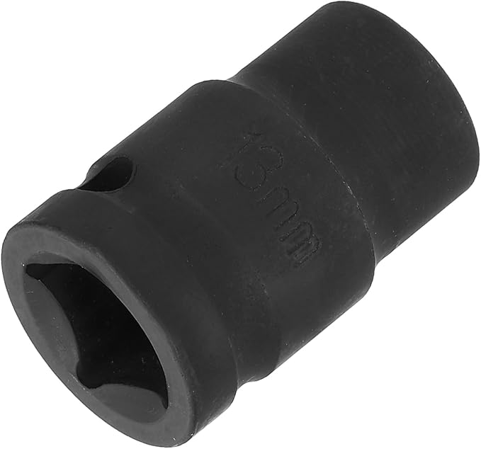 HARFINGTON 12-Point Impact Socket 1/2 Inch Drive 13mm Metric Cr-V Shallow Impact Socket Nut Driver Wrench for Auto Repair
