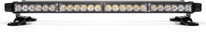 26.5" Red Blue 54 LED Rooftop Beacon Light Bar For Police Cops Firefighter Vehicles Work Truck Cars Emergency Warning Flashing EMS First Responder POV Strobe Light Traffic Advisor with Magnetic