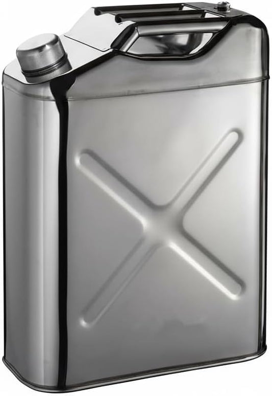 5 Gallon Stainless Steel Water Jug, Portable Camping Water Tank with Spigot, Leak-Proof Hydration Container for Outdoor, Hiking, RV, Emergency Water Storage