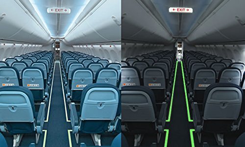 Glow in The Dark Tape - 33 FT X 0.5 Inch Luminous Photoluminescent/Luminescent Emergency Roll Safety Egress Markers Stairs, Walls, Steps, Exit Sign. Glowing Pro Theatre Stage Floor (65 ft X 1 inch)