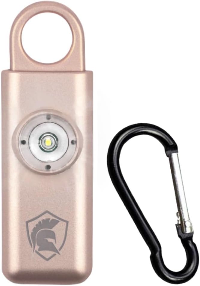 The Original Personal Safety Alarm for Women - Loud Siren, Strobe Light and Key Chain 2.0 Version (Rose Gold)