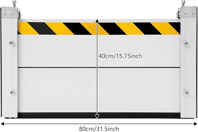 Aluminum Flood Protection Barrier, Reusable Heavy Duty Flood Baffle, Removable Temporary Safe Door, Wall Mount Unit Module Water Barrier, Safe Accessories for Subway Warehouse Factory