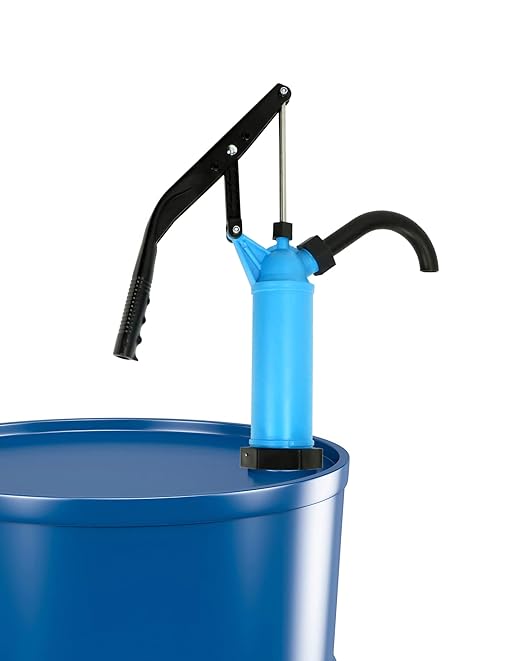 QWORK Hand Pump, Siphon Pump, 2 Pack, Fluid Transfer Pump, 55 Gallon Drum Pump, 5 Gallon Pump Dispenser, Fit Most 15, 30 & 55 Gal Drum Barrels