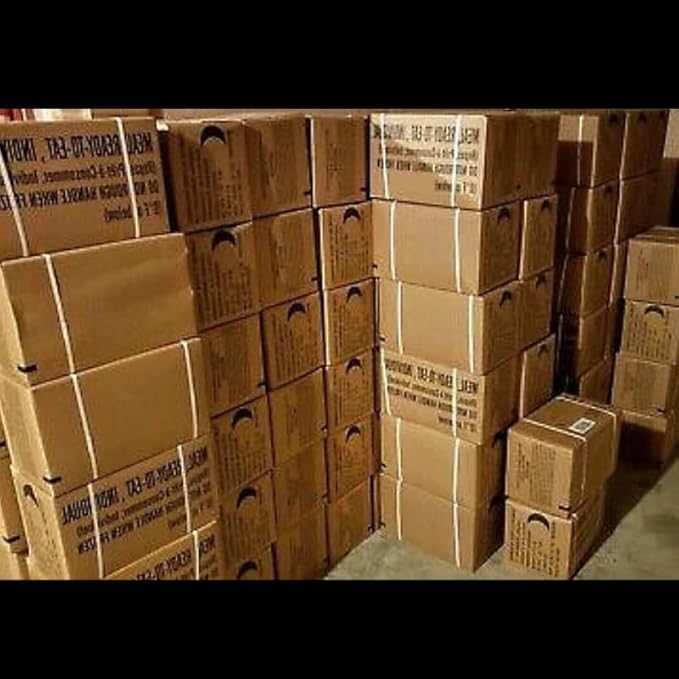 2026, 2027 insp. MRE Meals Ready to Eat A and B bundle cases. Genuine Military US surplus emergency food supply full box long shelf life for Camping, Outdoors, Hiking & Prepping