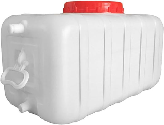 Water Storage Tank for Camping, Plastic Water Containers with Spigot for Emergency Water Storage Household Outdoor Camping Hiking Self-Driving Tour(Size:50L/13.2gallon)