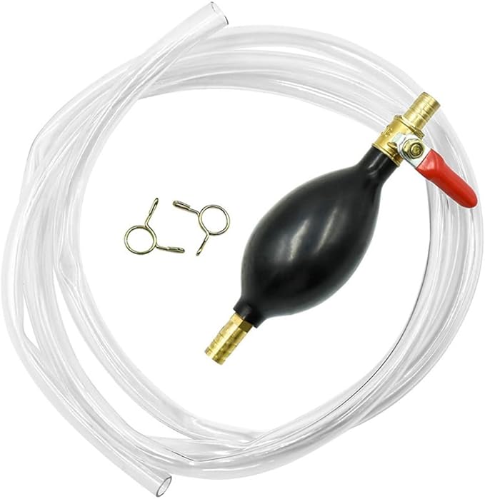 Gasoline Siphon Hose Pump, Hand Fuel Transfer Pump, Portable Manual Fuel Transfer Pump for Gas Gasoline Petrol Diesel Oil Liquid Water Fish Tank