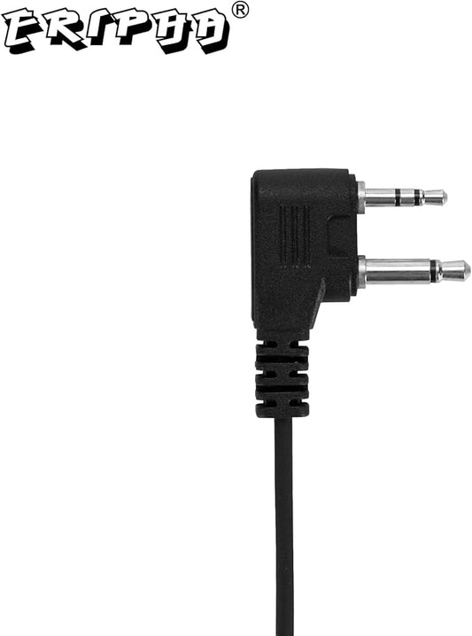 Earpiece VOX for Midland GXT1000VP4 Walkie Talkie 2 Way Radio Ear-Clip Headset with PTT Mic LXT500VP3 GXT1050VP4 GXT1000XB (1 Pack)