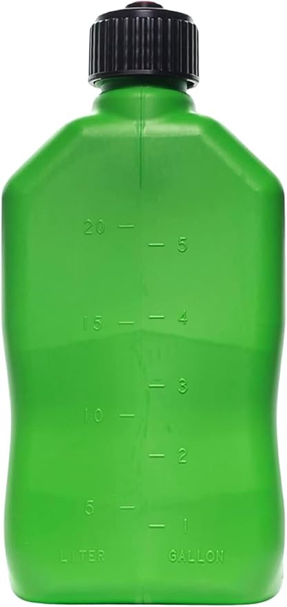 VP Racing Utility Container 5.5 Gallon - 2 Pack with 2 Deluxe Hoses and a Get Bent Hose Bender (Green, 2 Pack)