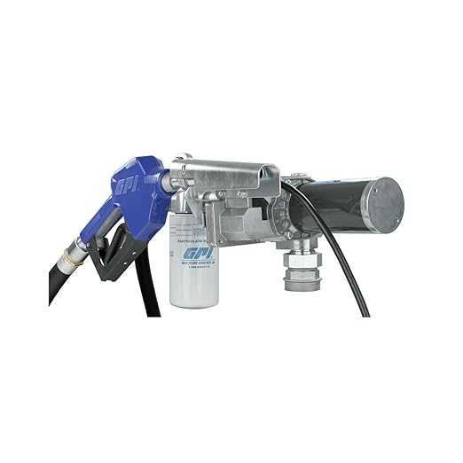 GPI - M-180 Series Fuel Transfer Pump, Automatic Shut-off Nozzle with Filter Kit, 18 GPM, 12 Volt (110612-02)