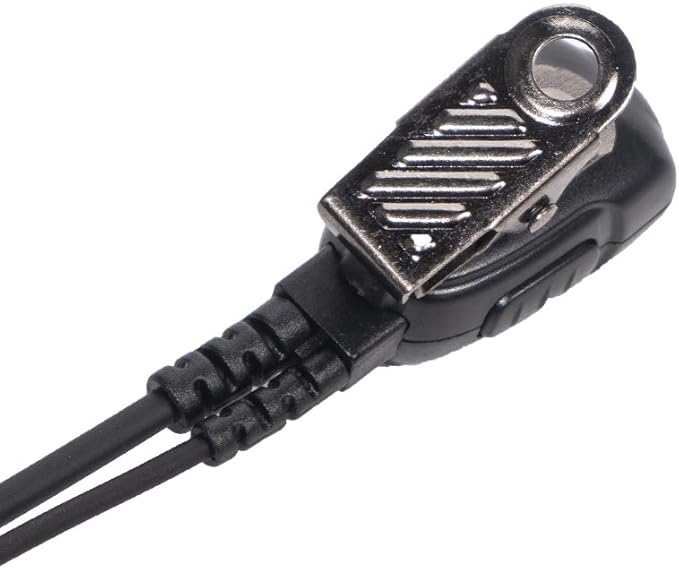 Caroo Walkie Talkie Headset for Midland, D Shape Headsets Earpiece with PTT Mic for Midland GXT1000VP4 LXT500VP3 GXT1050VP4 GXT1000XB Walkie Talkies Two Way Radio 2 pin