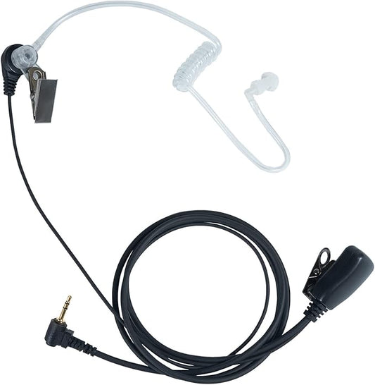 Walkie Talkie Headset with Mic PTT Covert Acoustic Tube Earpiece Compatible for Motorola Talkabout MH230R MR350R T600 T200 T200TP T260 T260TP T460 MT350R 2 Way Radio 10Pack