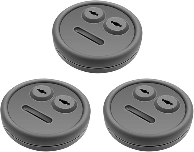 3 Pack Meat Thermometer Probe Grommet for Grill, Replacement for Weber 85037 Smokey Mountain Cookers Accessories, and Other Grills Probes Port