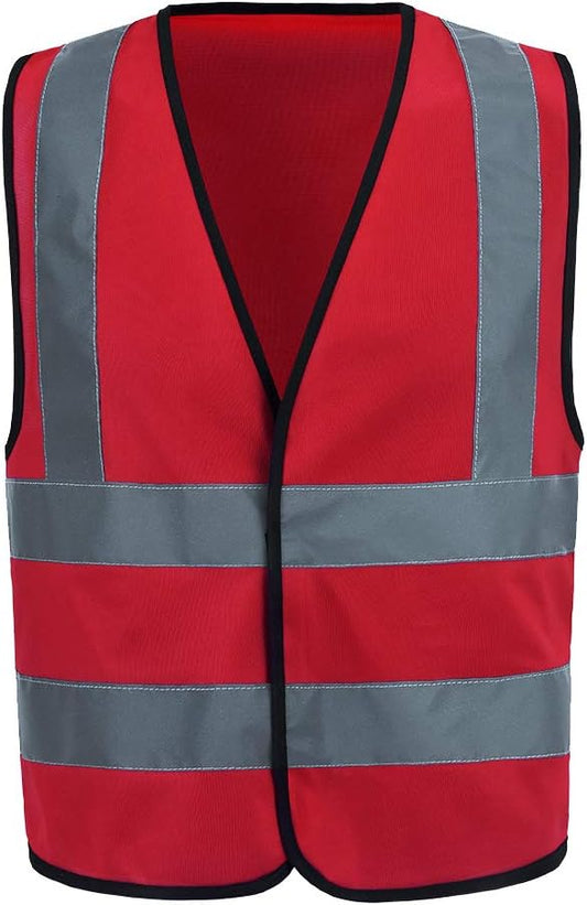 AYKRM 12 colour High visibility viz vest hi vis viz reflective work construction safety vest (XS-8XL)