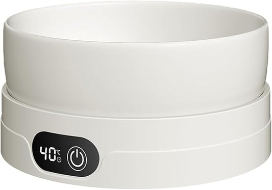 Heated Water Pet Bowl, 4 Temperature Settings Dringking Bowl for Dogs, Cats and Small Animals, Digital Display Temperature Bowl, Indoor Use
