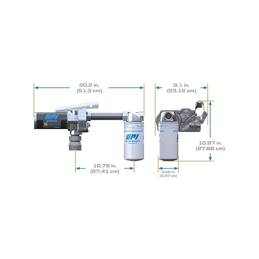GPI - M-180 Series Fuel Transfer Pump, Automatic Shut-off Nozzle with Filter Kit, 18 GPM, 12 Volt (110612-02)