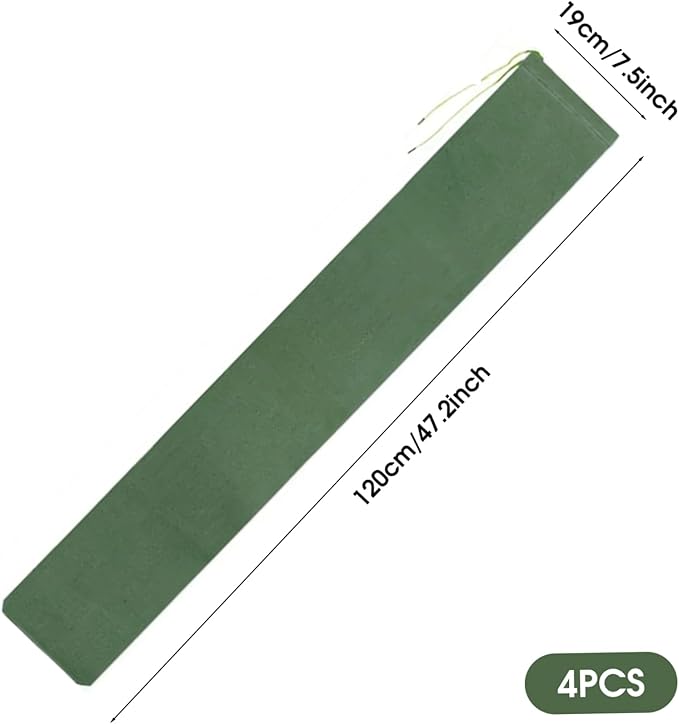 Sand Bags for Flooding 4Pcs Reusable Flood Barrier, 47.2x7.5 Inch Canvas Flood Water Barrier, Suitable for Indoor and Outdoor