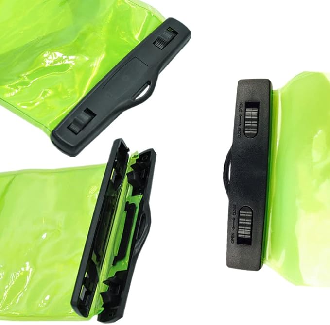 Lsgoodcare 5Pcs Portable Two Way Radio Waterproof Rainproof Bag Case Pouch Compatible with Motorola Kenwood Midland UV-3R UV-5R PX-888 Walkie Talkie Radio,5 Inch x 13.8 Inch, Green