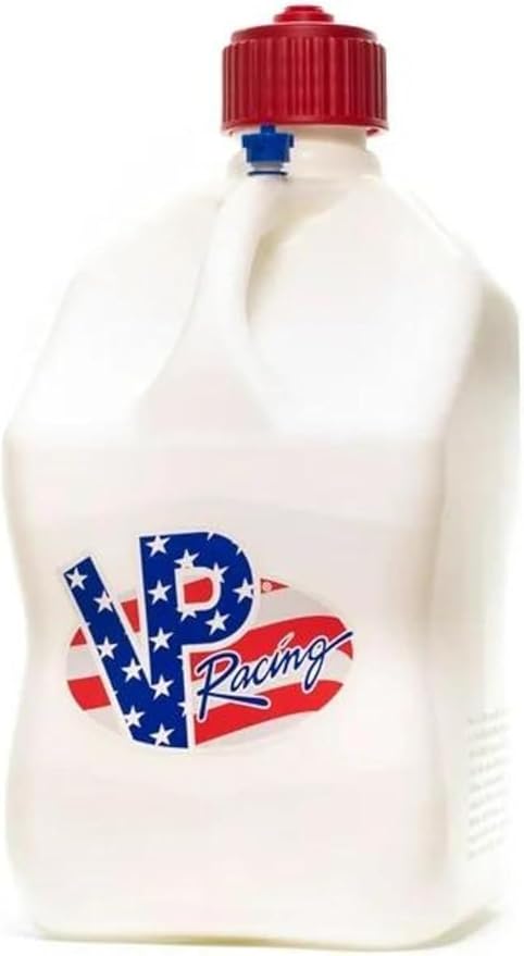 VP Racing Utility Container 5.5 Gallon - 2 Pack With 2 Deluxe Hoses and a Get Bent Hose Bender (Patriotic, 2 Pack)