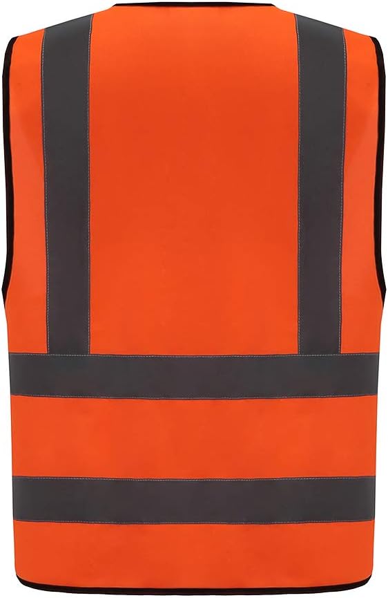 AYKRM 12 colour High visibility viz vest hi vis viz reflective work construction safety vest (XS-8XL)