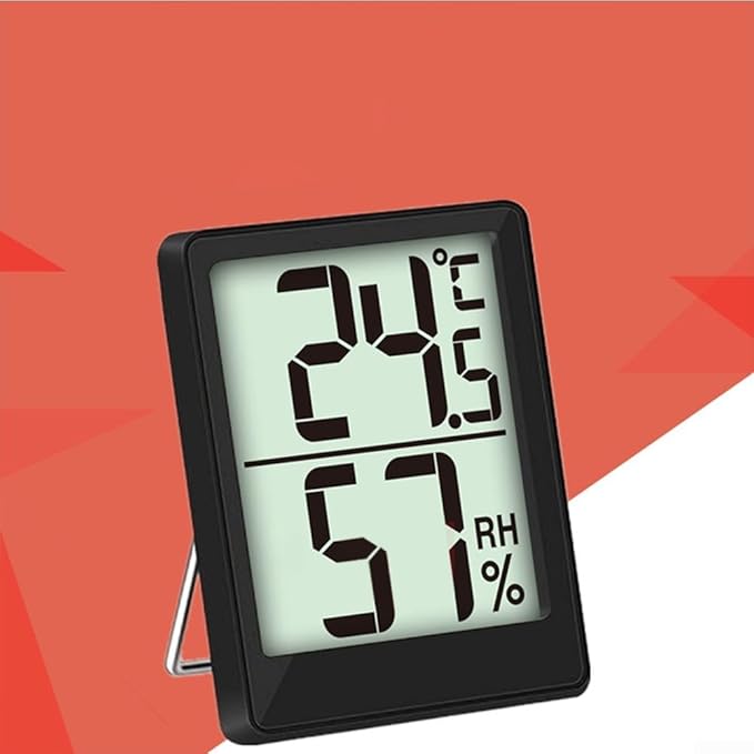 Digital Hygrometer Indoor Thermometer Humidity Meter Room Thermometer, Foldable Thermometer, Accurate Temperature Humidity Monitor For Offices, Bedroom, Nurseries, Greenhouses, Wine Cellars