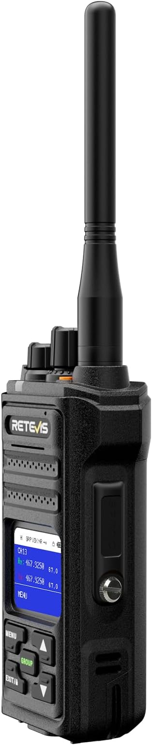 Retevis NR30S 2 Way Radio Long Range,Heavy Duty Two Way Radios with Shoulder Mic,IP67 Waterproof,2800mAh,Group Call,NOAA,Noise Canceling,Professional Walkie Talkies for Construction Supply(4 Pack)